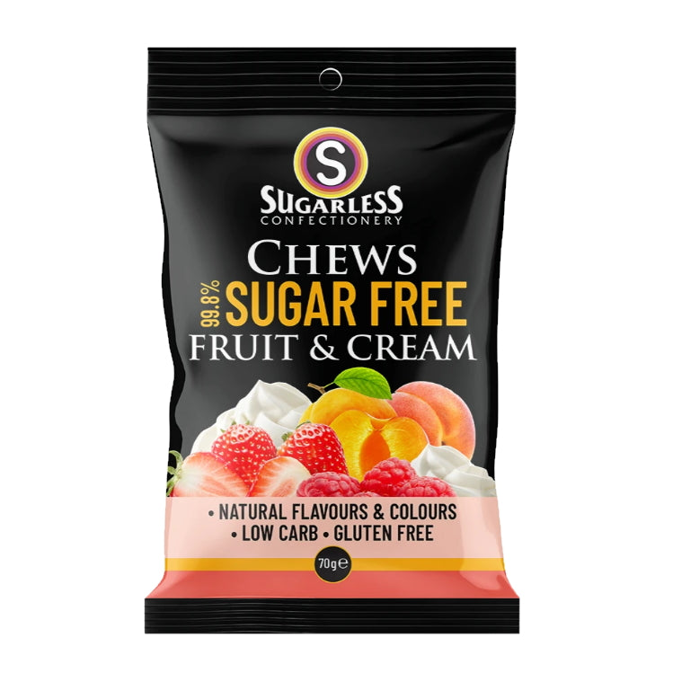 Sugarless Fruit & Cream Chews Sugar Free