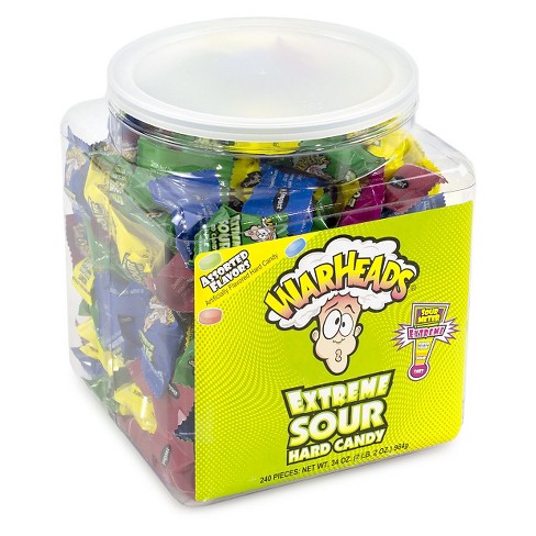 Warheads Extreme Sour Assorted Tub 744g