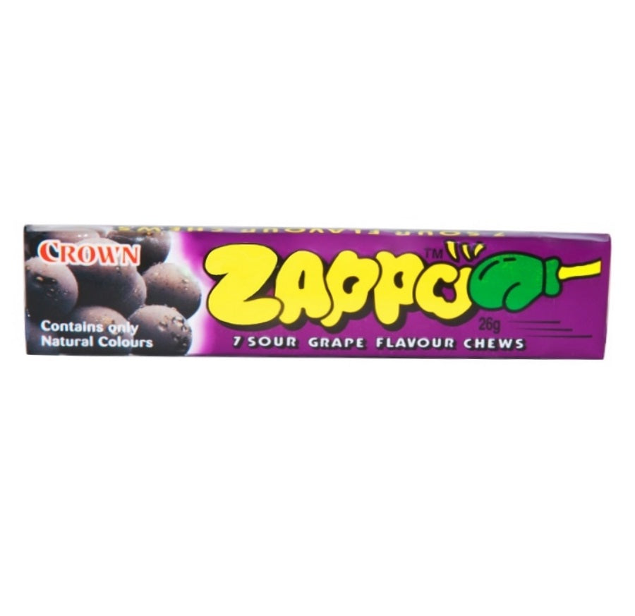 Crown Zappo Grape Chew 29g