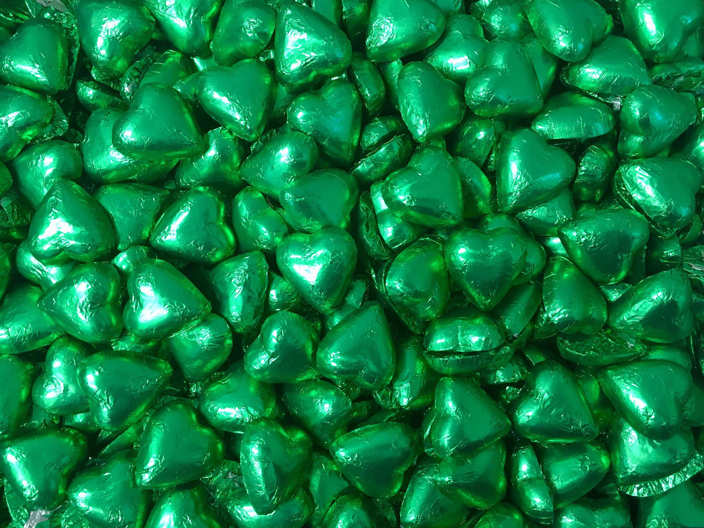 Pauls Chocolates Green Milk Chocolate Hearts