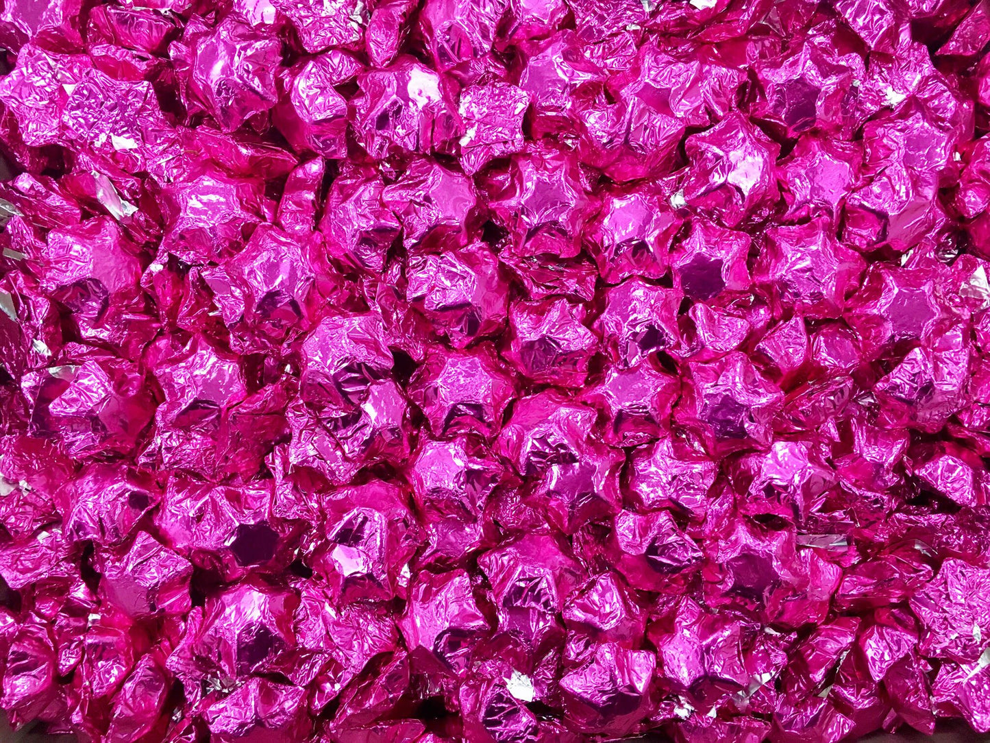 Pauls Chocolates Hot Pink Milk Chocolate Stars - Tom's Confectionery Warehouse