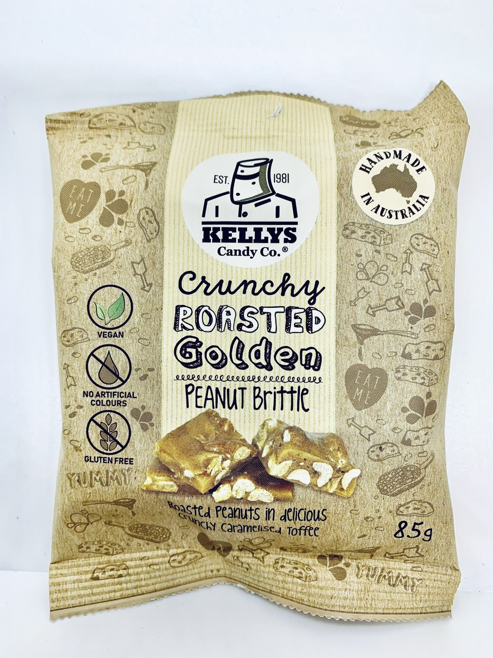 Kellys Peanut Brittle 85g Snack Pack