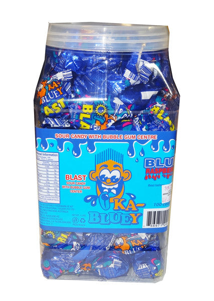 Ka Bluey Blue Rasp with Bubble Gum Centre Blue Jar 1.3kg