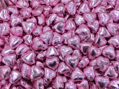 Pauls Chocolates  Pink Milk Chocolate Hearts - Tom's Confectionery Warehouse