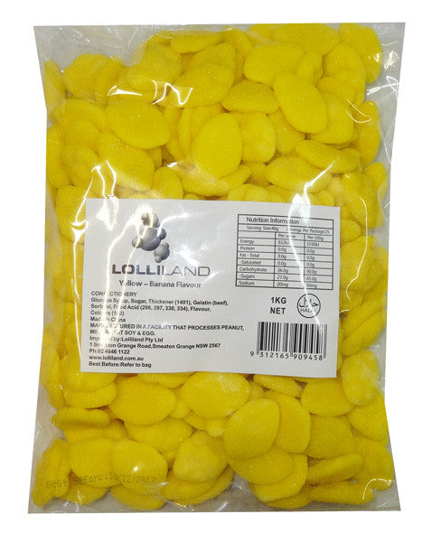 Lolliland Yellow Banana Cloud 1kg