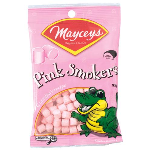 Mayceys Pink Smokers Bag 95g