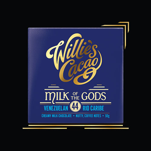 Willie's 50g Bar Venezuelan Rio Caribe 44% Milk of the Gods