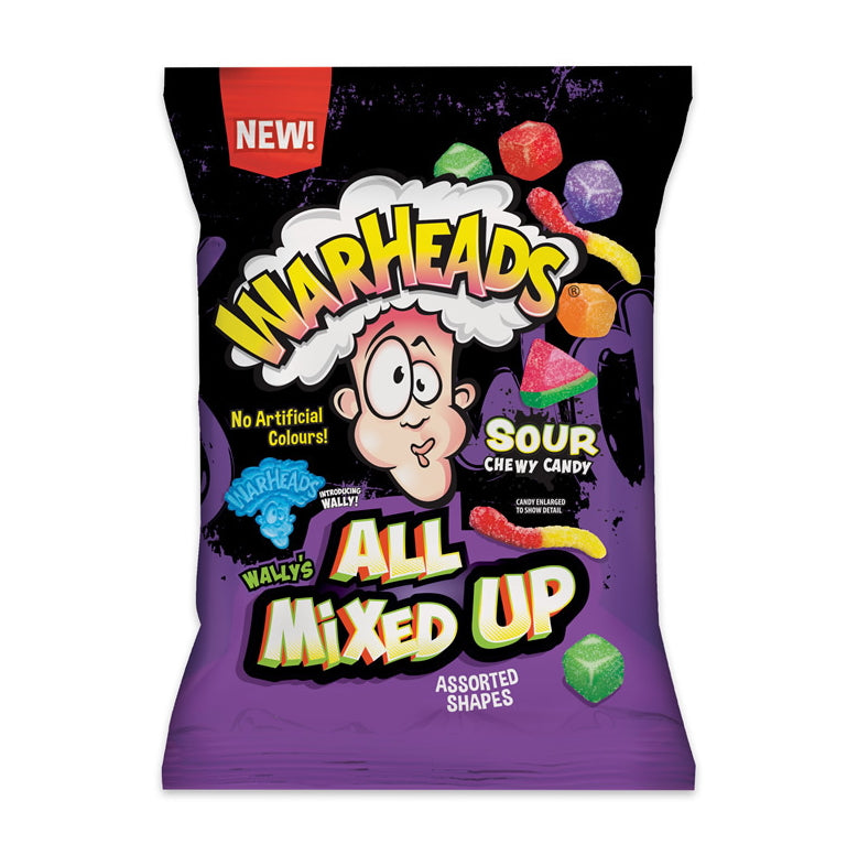 Impact Confections. Inc Warheads All Mixed Up Bag 141g