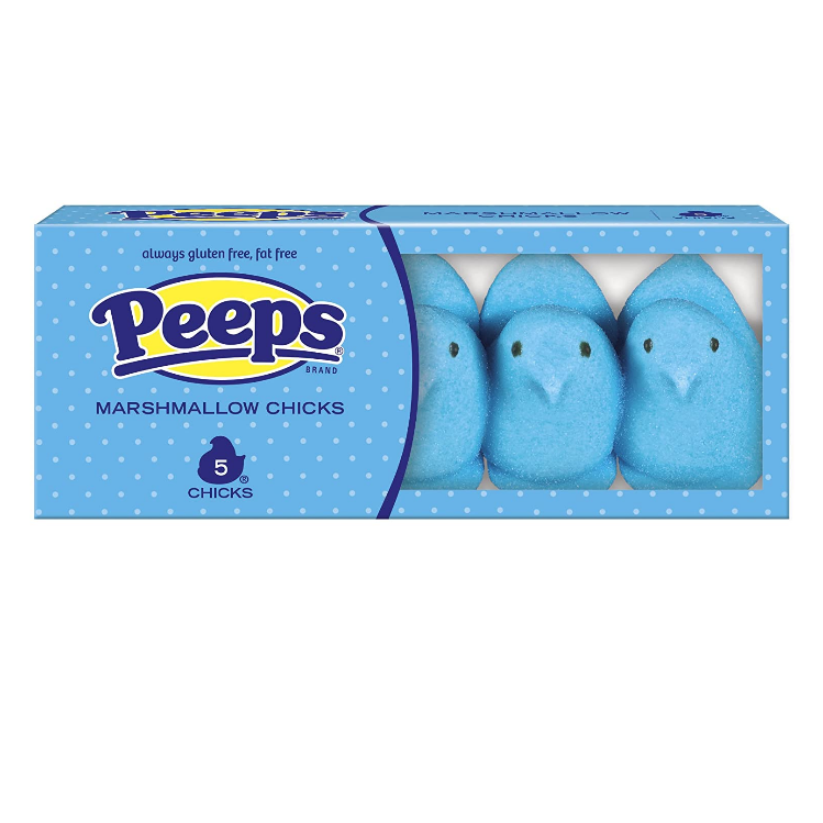 Peeps Blue Marshmallow Chicks 5pc 42g