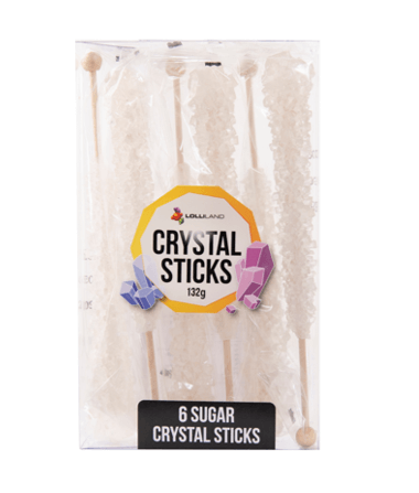 Crystal Sticks White Sugar 5ct 132g