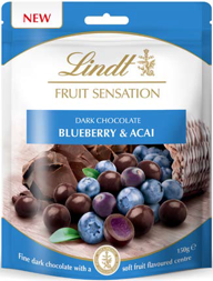 LINDT FRUIT SENSATION BLUEBERRY & ACAI 12X150G