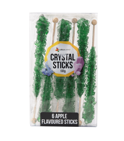 Crystal Sticks Green Apple 5ct 132g