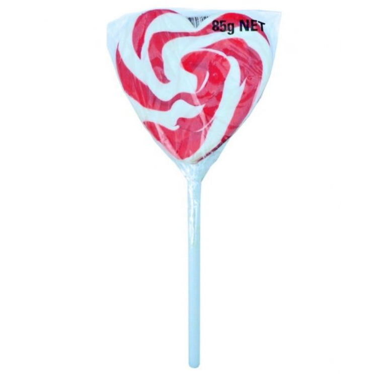 Candy Showcase Red Swirly Heart Pop