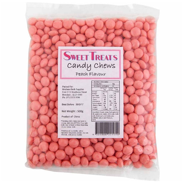 Sweet Treats Pink Candy Chews Peach