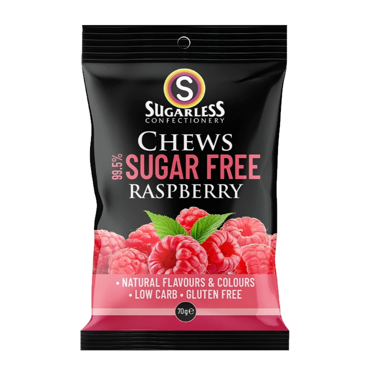 Sugarless Raspberry Chews Sugar Free