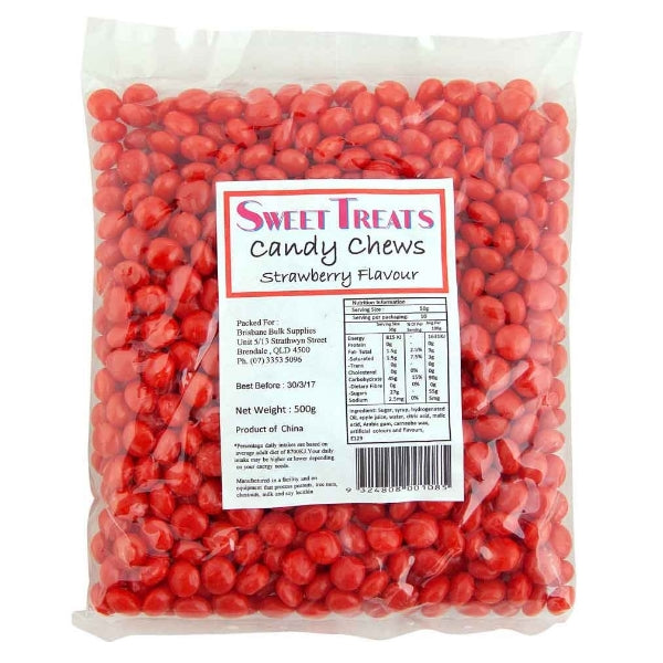 Sweet Treats Red Candy Chews Strawberry