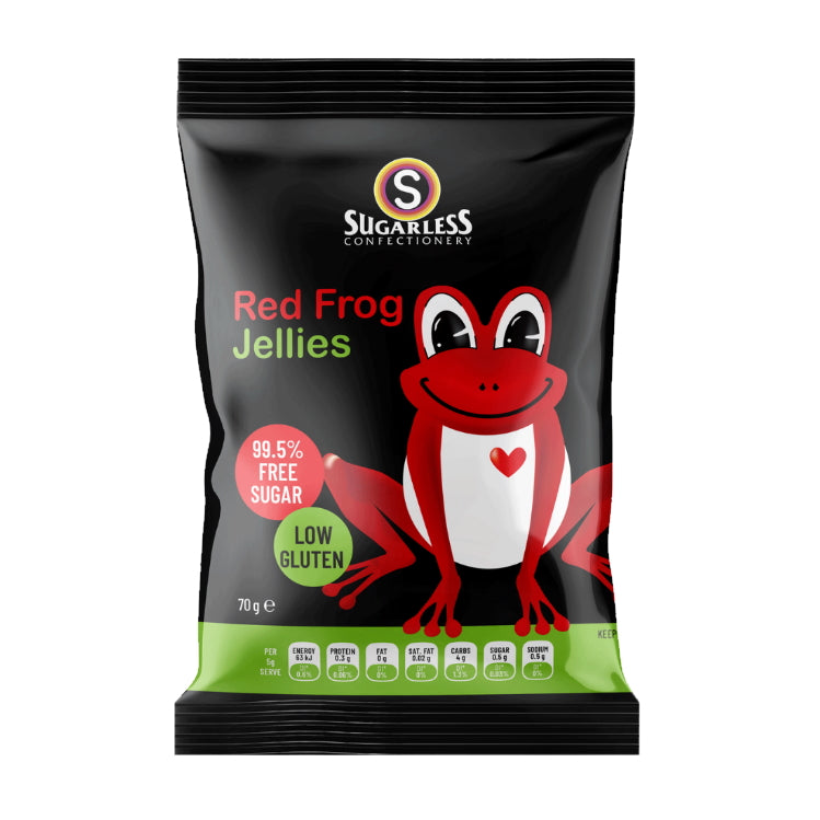 Sugarless Red Frog Jellies Sugar Free Bag