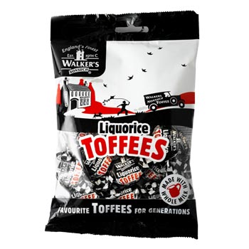 Walkers Liquorice Toffees Bag