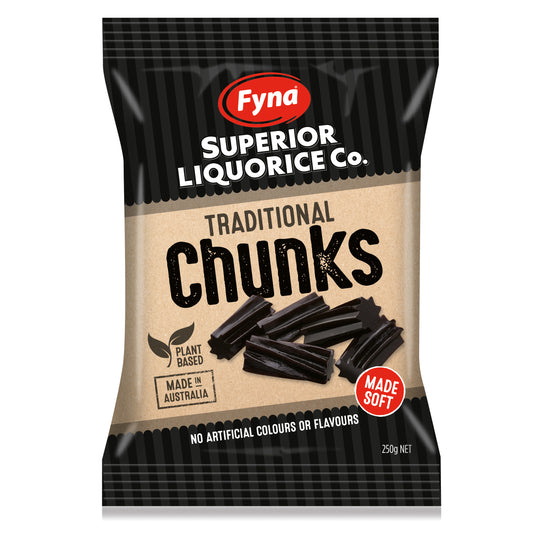 FYNA LIQUORICE CHUNKS 250G