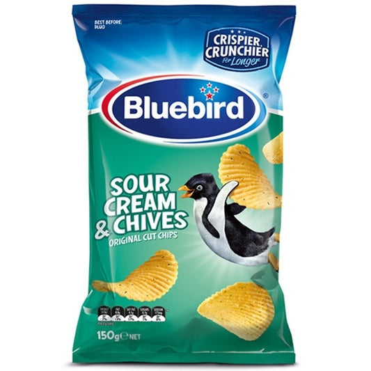 Bluebird Sour Cream & Chives 150g - Tom's Confectionery Warehouse