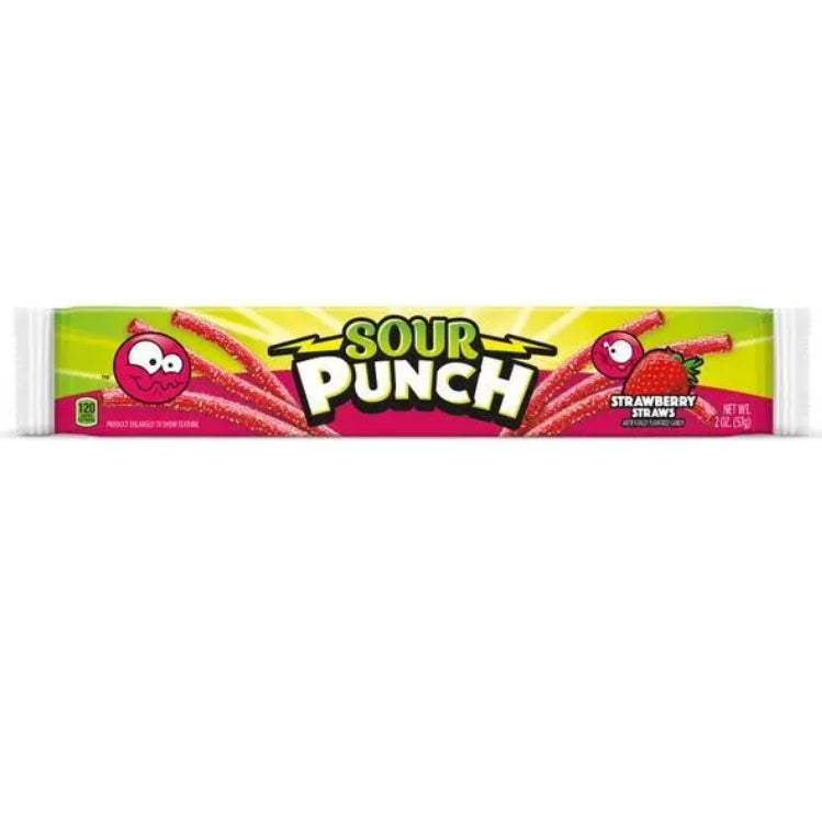 American Licorice Co. Sour Punch Strawberry Straws