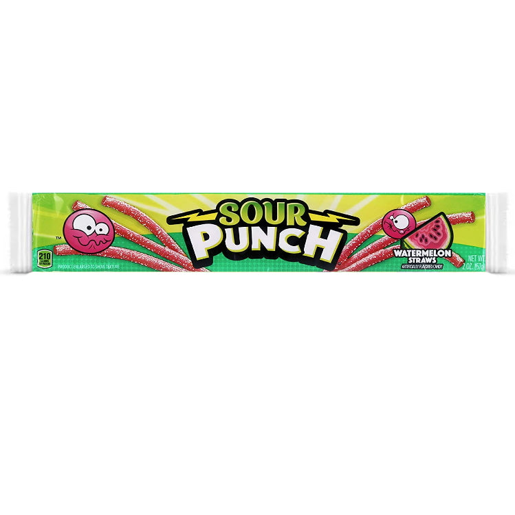American Licorice Co. Sour Punch Watermelon Straws