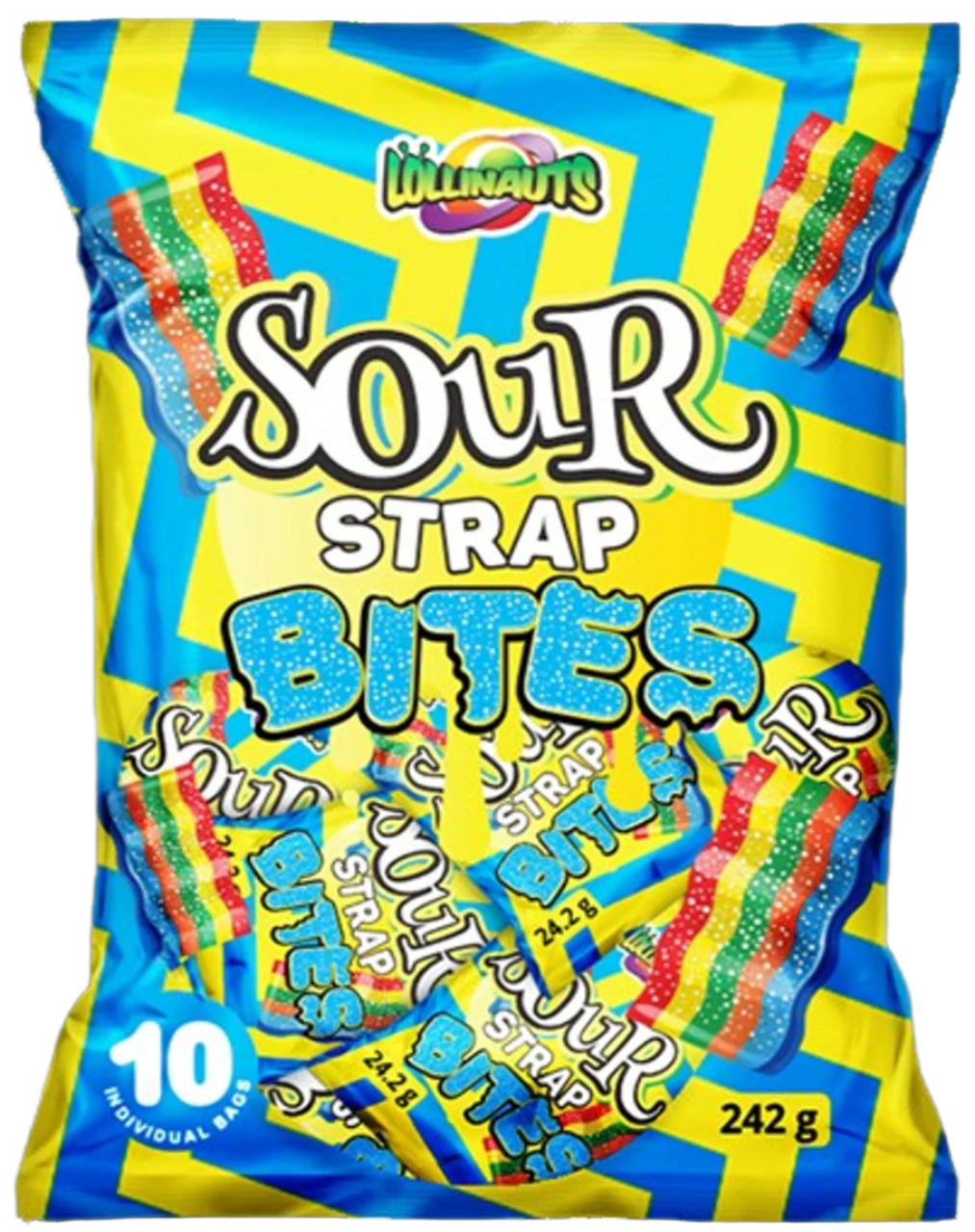 Sour Straps Rainbow Bites 242g