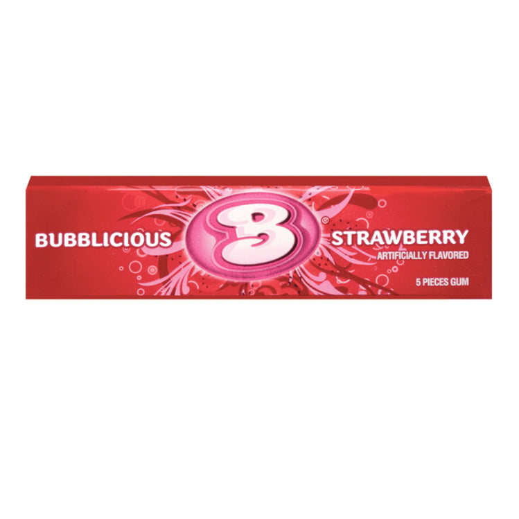 Mondelez Bubblicious Strawberry Bubblegum 5pc