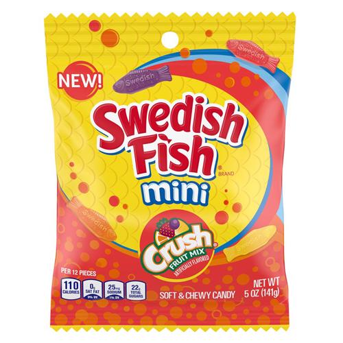 Mondelez Swedish Fish Mini Crush Fruit Mix Bag
