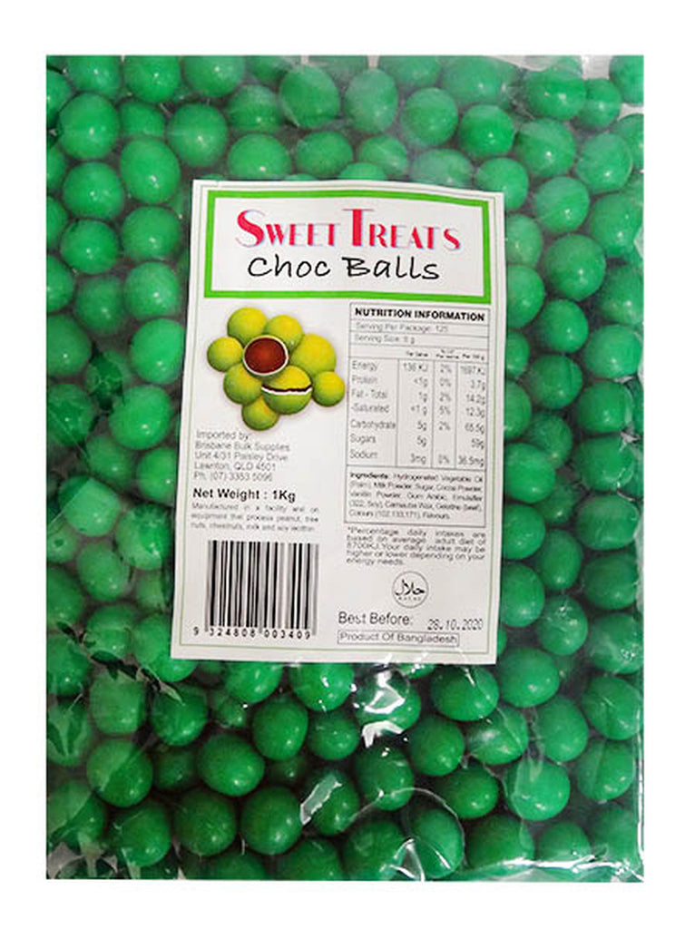Sweet Treats Green Choc Balls
