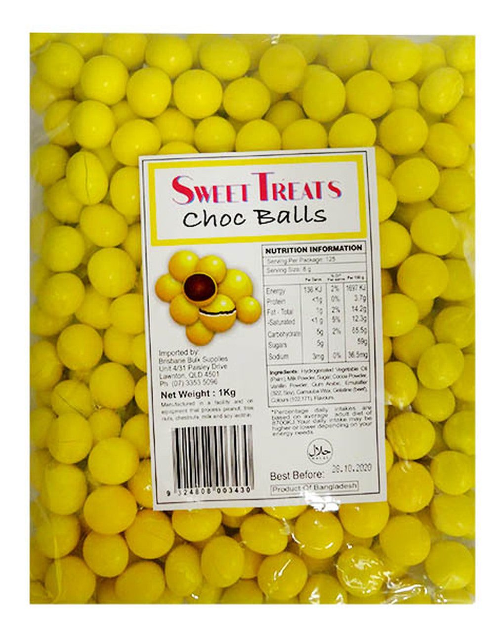 Sweet Treats Yellow Choc Balls