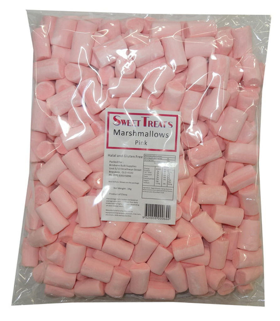 Sweet Treats Pink log Marshmallows 1kg