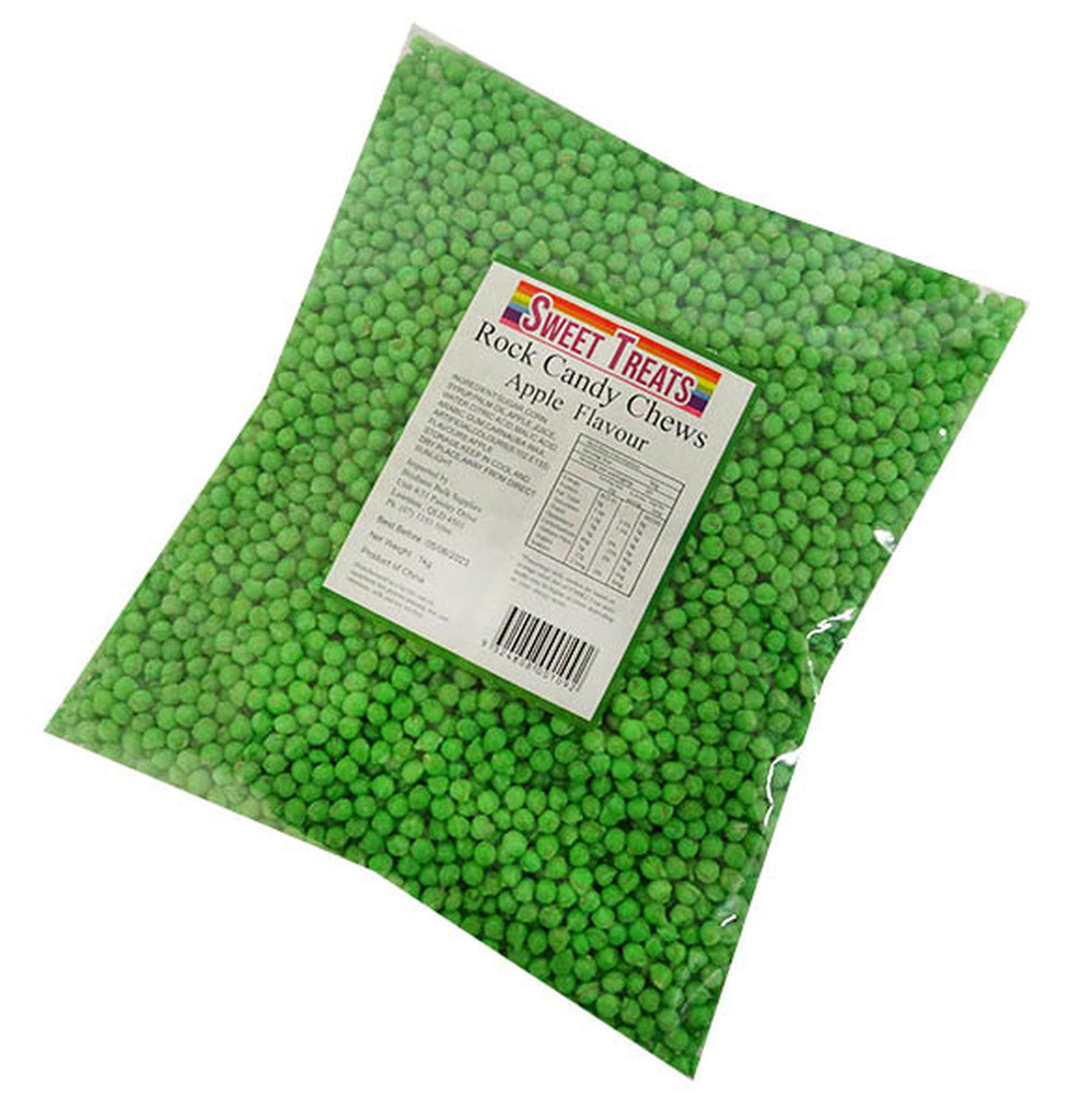 Sweet Treats Green Rock Candy Chews 1kg