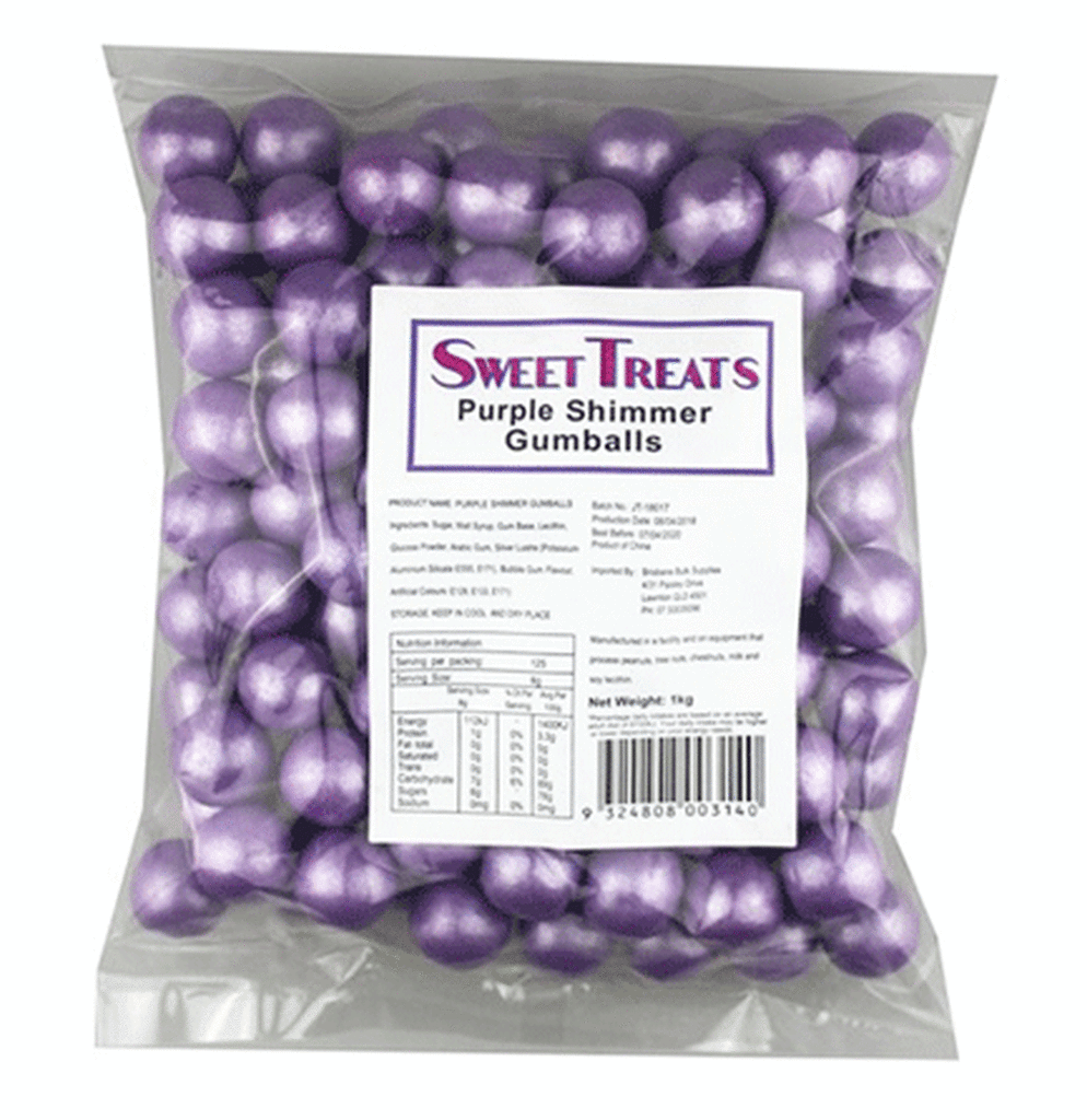 Sweet Treats Purple Shimmer Gumballs