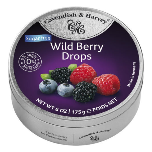 Cavendish & Harvey Wild Berry Drops Tin S/F