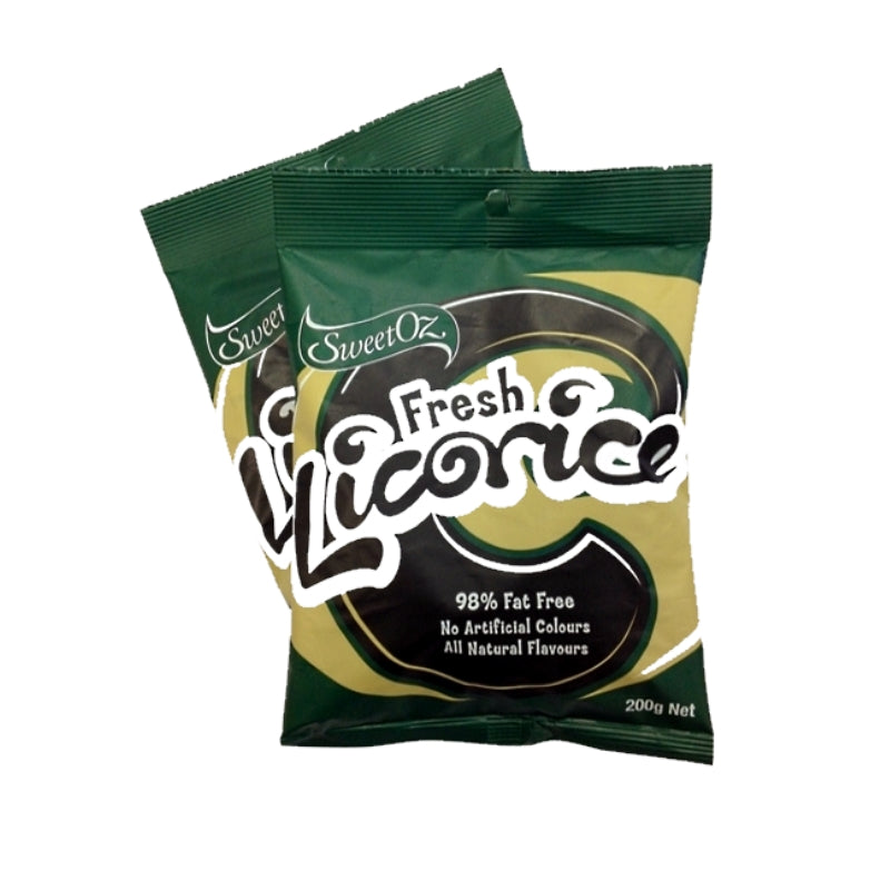 Sweet Oz Fresh Licorice Bag Tom's Confectionery Warehouse