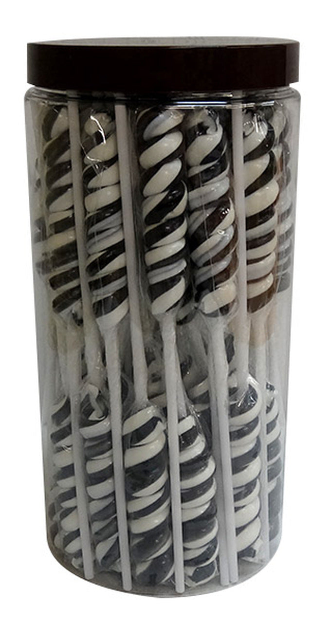 Sweet Treats Black Twist Pops 24pcs