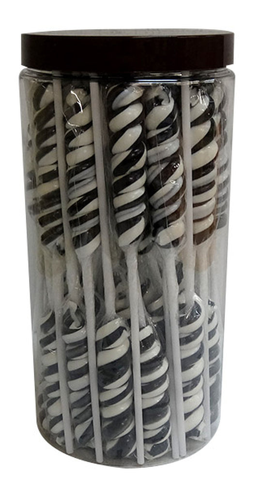 Sweet Treats Black Twist Pops 24pcs