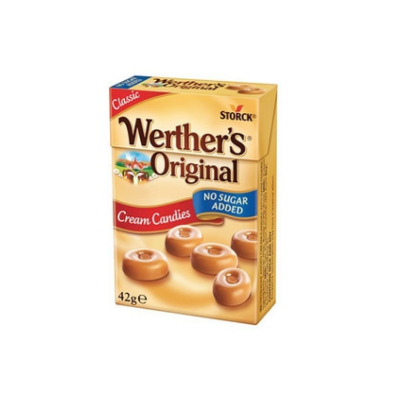 Werther's Cream Candies Box No Sugar Added 42g