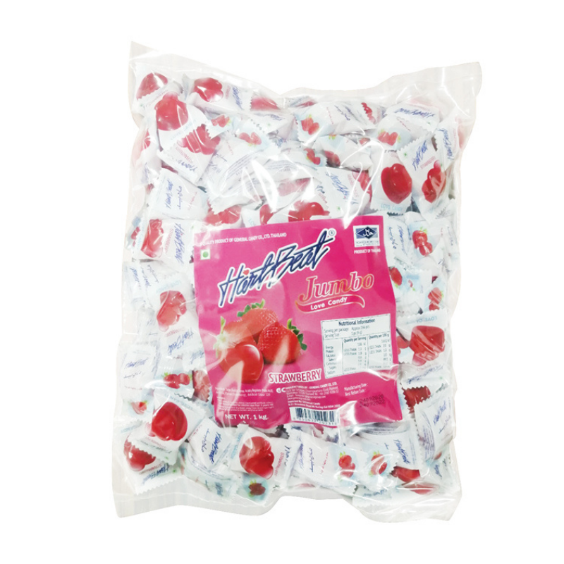 General Candy Co. HartBeat Jumbo Love Candy Strawberry