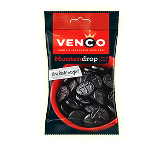 Venco Munten Drop Hard Liquorice