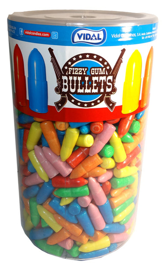 Vidal Fizz Gum Bullets Cylinder (600pcs)