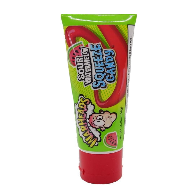 Warheads Squeeze Candy Sour Watermelon Tube
