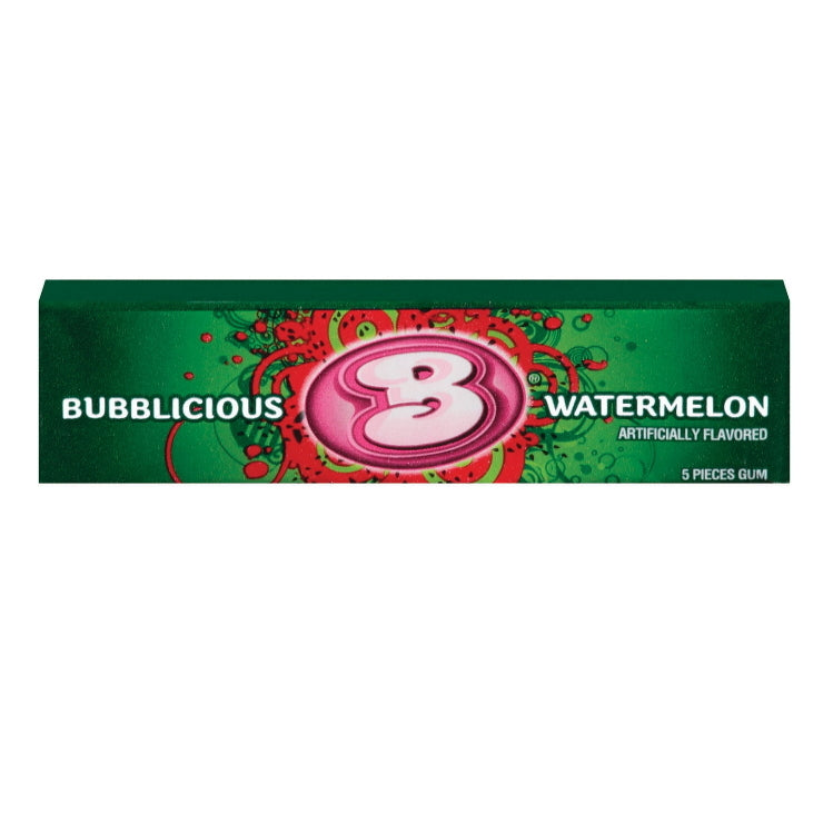 Mondelez Bubblicious Watermelon Bubblegum 5pc