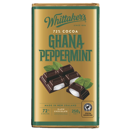 Whittaker’s Ghana Peppermint Choc Block 250g