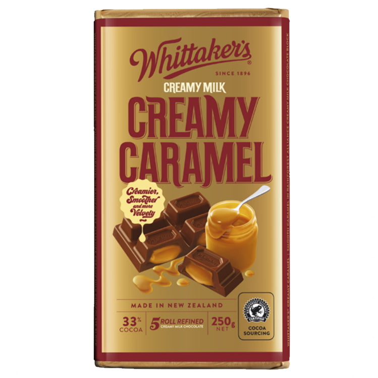 Whittaker’s Creamy Caramel Choc Block 250g