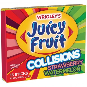 Wrigley's Juicy Fruit Gum Strawberry/Watermelon 15pc