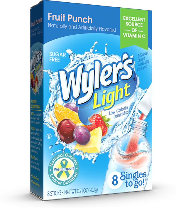 WYLERS FRUIT PUNCH DRINK MIX 8 Tom's Confectionery Warehouse