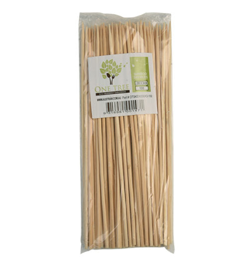 ONE TREE BAMBOO SKEWER -  200X3MM - PACK 100
