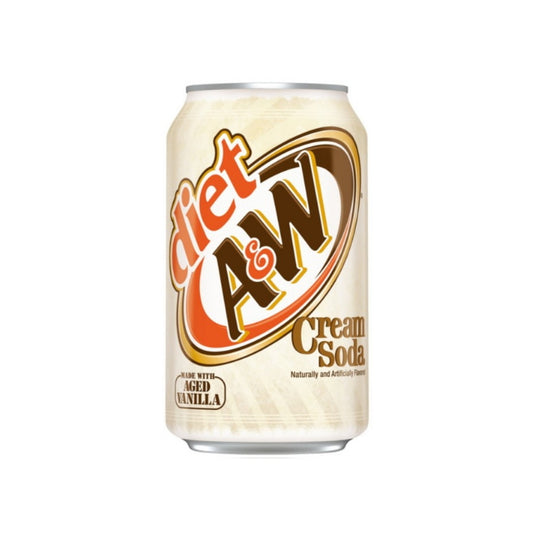 US A&W Cream Soda Diet Can 355ml